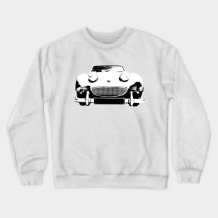 Austin Healey Sprite British 1960s classic car monoblock black and white Crewneck Sweatshirt